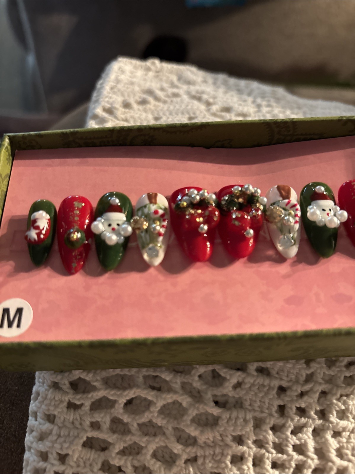 Acrylic Nails Christmas Press On Boxed Set Gift Boxed