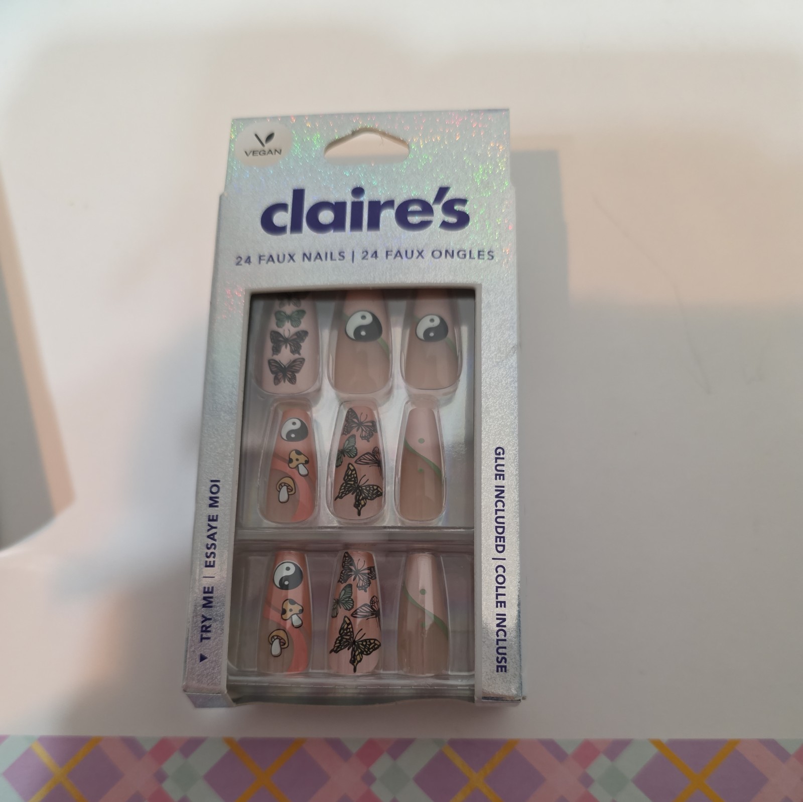 NIB Claire’s Faux Nails -Lot/3 Boxes the nail glue Included!!