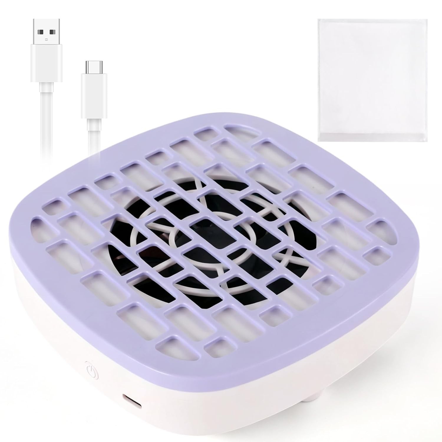 Portable Nail Dust Collector with Powerful Suction and 10 Filter Pads Included