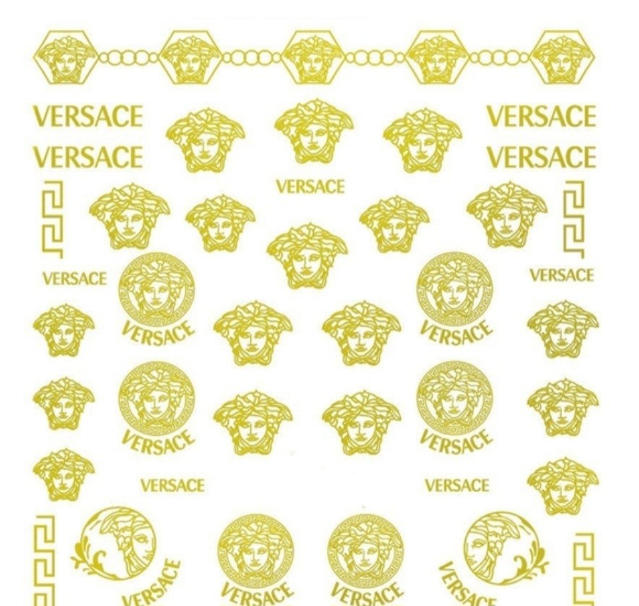 NWT NAIL ART DESIGN SELF-SEAL STICKERS SOLID METALLIC GOLD N°129!