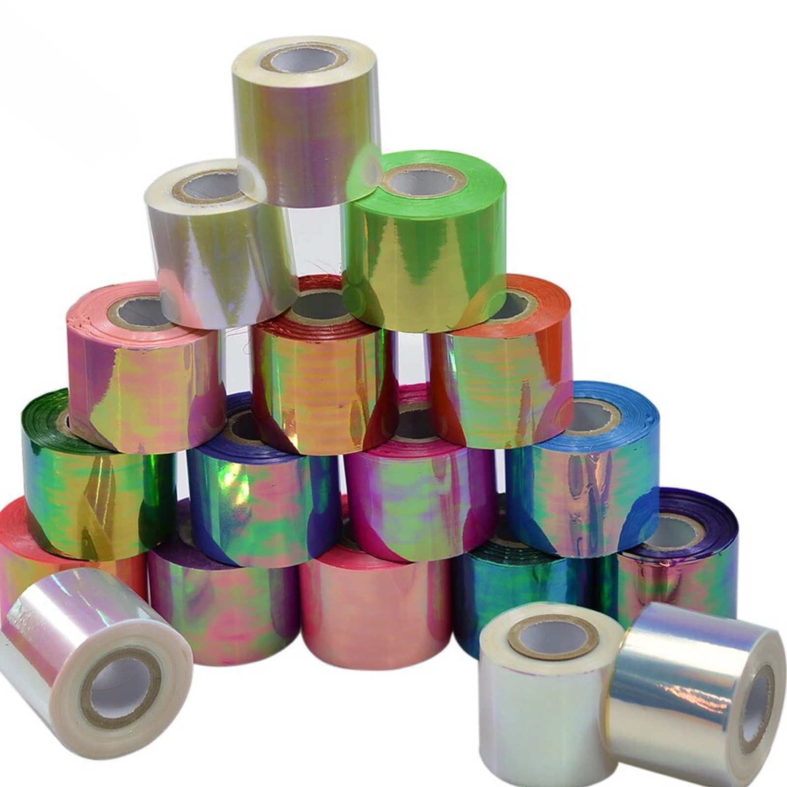 BROKEN GLASS NAIL FOIL 18 Colours NAILS EFFECT Stickers Shattered Angel Paper UK