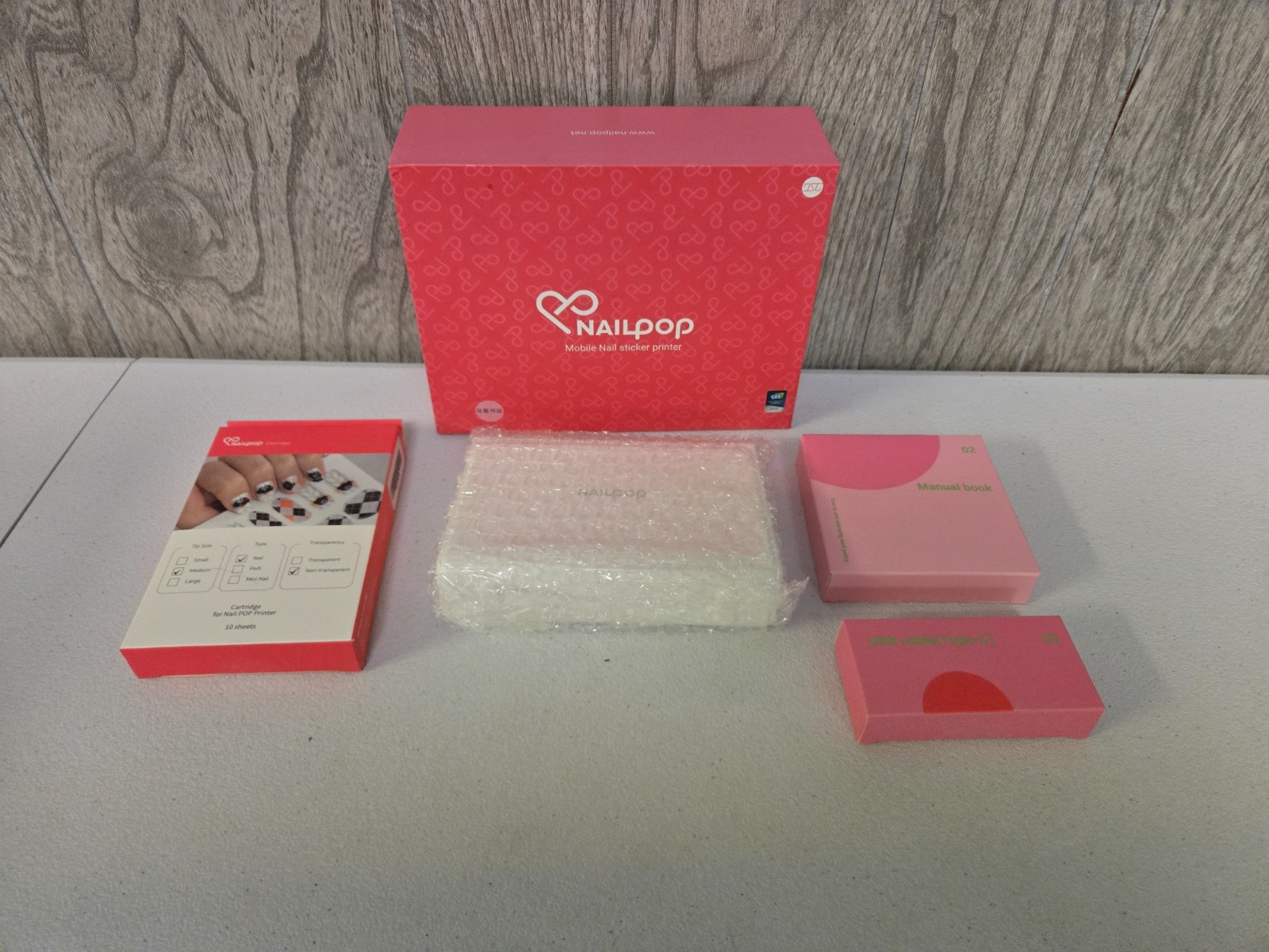 NAILPOP Digital Nail Art Design Printer Machine w/10 Nail Sticker Paper Sheets