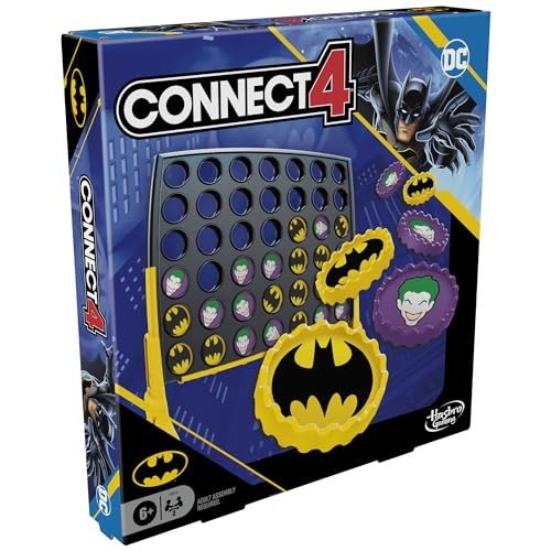 Connect 4 Batman Game | Batman-Themed 4 in a Row | Small, Not Applicable