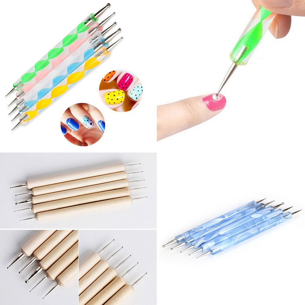 3-20 pcs Nail Art Gel Design Pen Painting Polish Brush Dotting Drawing Tools Set