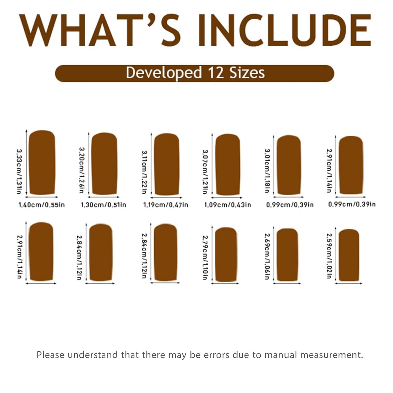 Trendy 24 Pcs Square Press on Nails – Long Acrylic Tips for Effortless Glam
