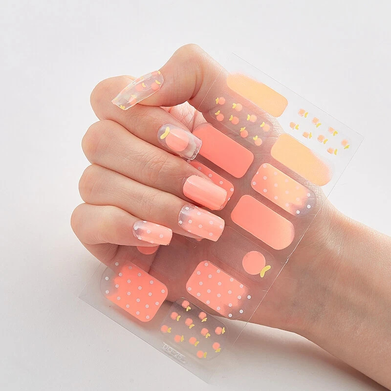 Share Full Size Nail Wraps Stickers Polish Toe Manicure Art Self Stick Decor3D