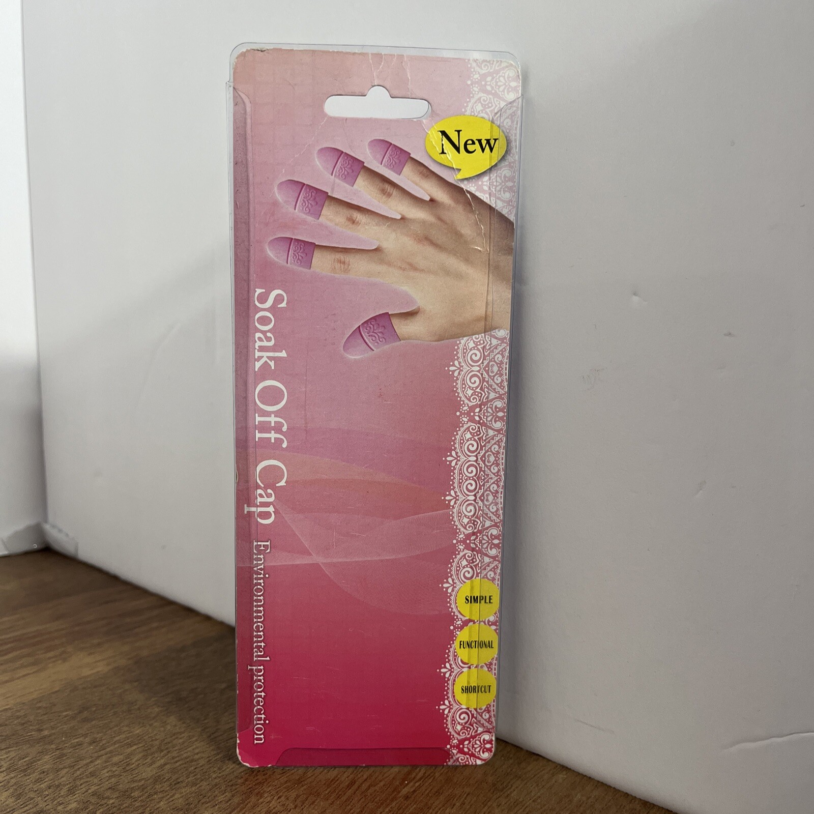 5pc Silicone nail soak off soaker caps polish remover tool gel acrylic clips