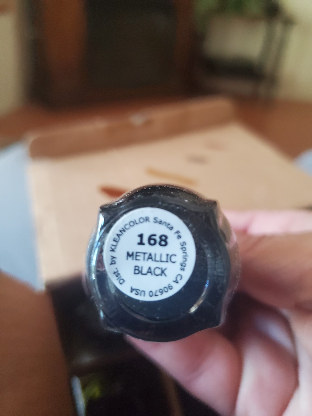 KleanColor Nail Polish Lacquer Metallic Black
