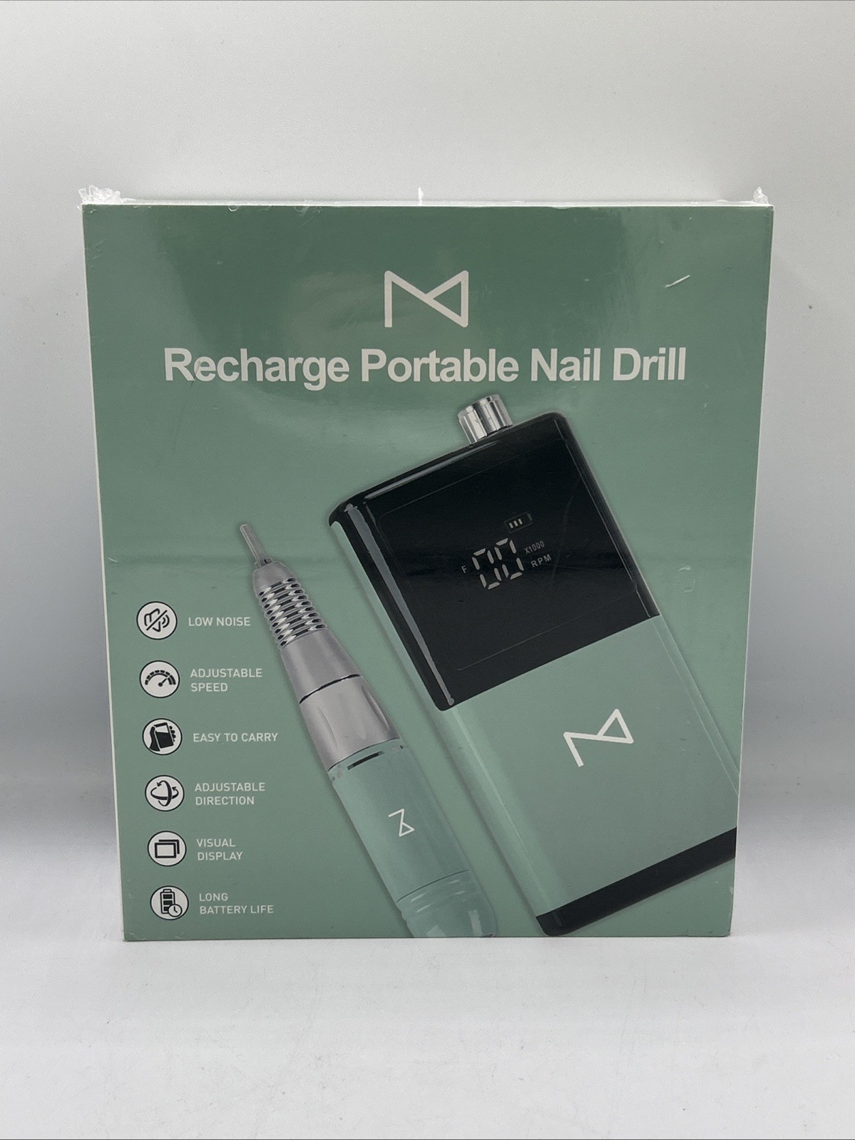 M – E-ZDrill Rechargeable Electric Nail Drill, 35k RPM, Smart Speed & Battery…