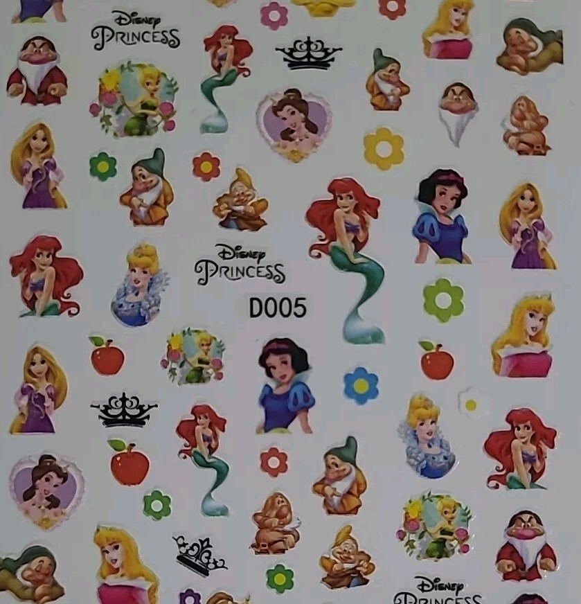 Disney Princess Nail Art Stickers