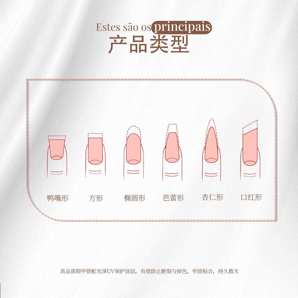 French Ombre Blue Press On Nails 20pcs Long Curved Fake Nails Wholesale