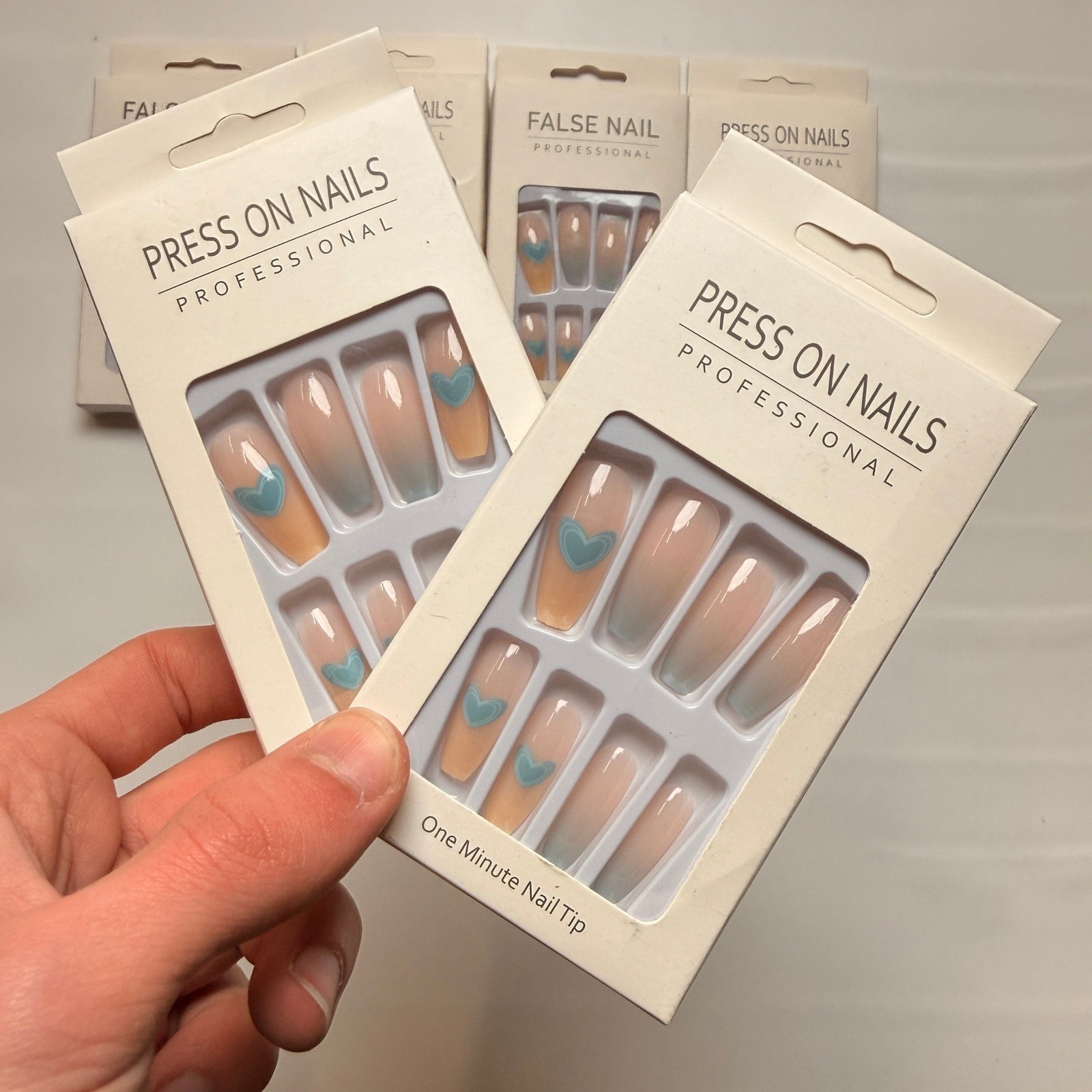 Lot of 10 Pack of 24 New False Press On Nails Assorted Designs and Colors №N50