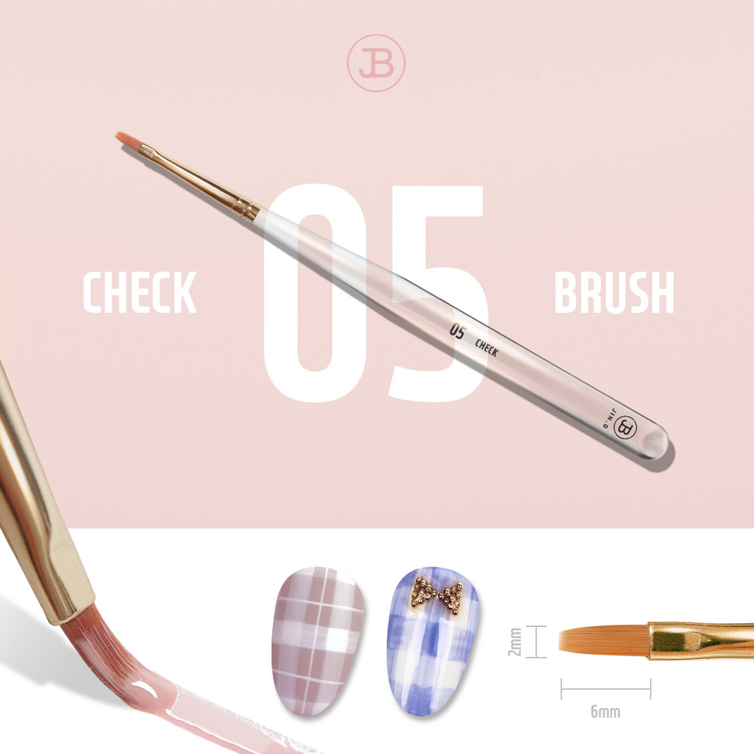 GRACIA JIN.B Ivy Nail Brush 7pcs Set with Case Liner Art Gel Brush Korea