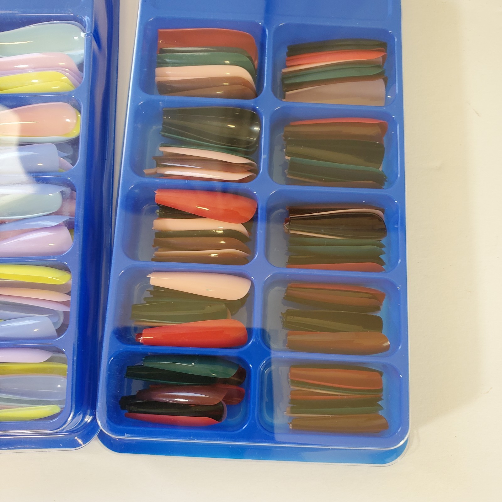 Lot Of 2 Fake Nail Packs Multicolored