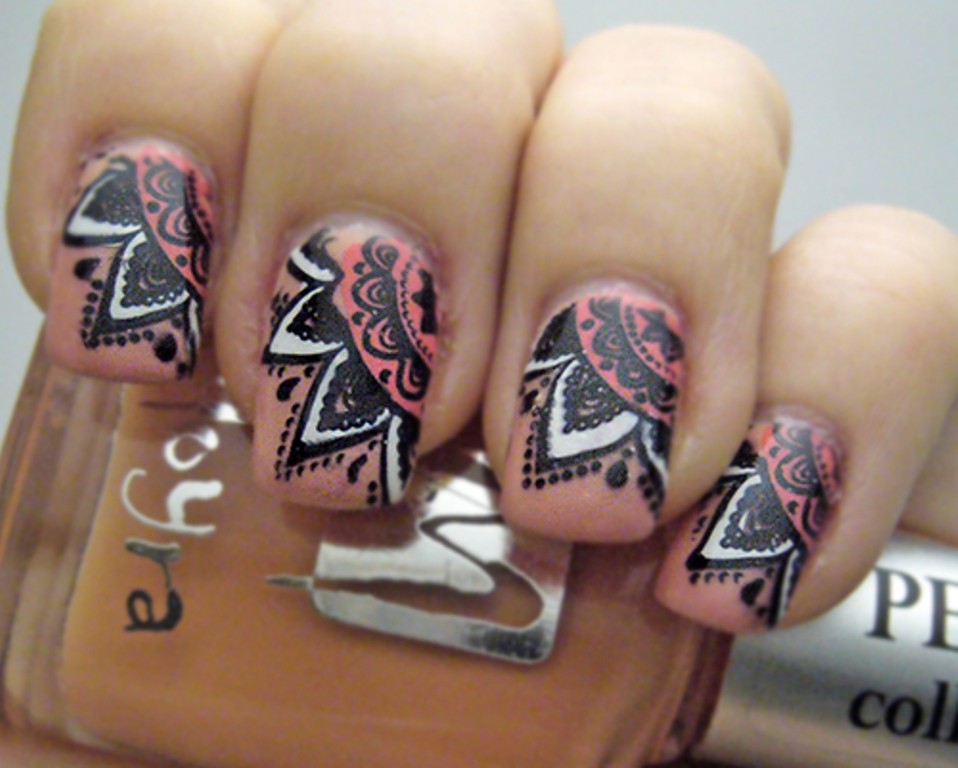 Chic Flower Theme Nail Art Stamping Manicure DIY Template Image Plate BP L014