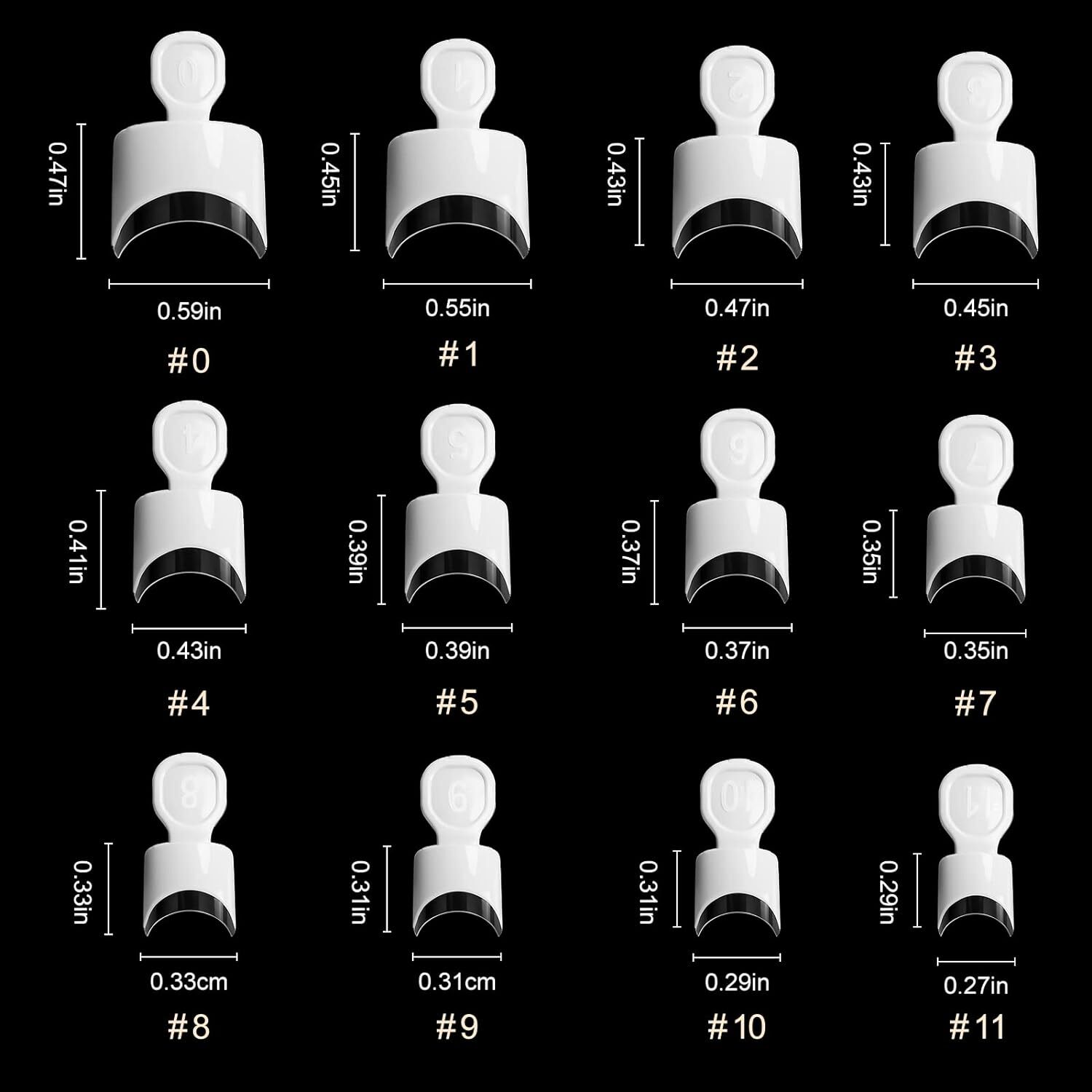 Short French Nail Tips – 120Pcs Acrylic Short Nail Tips White French Fak
