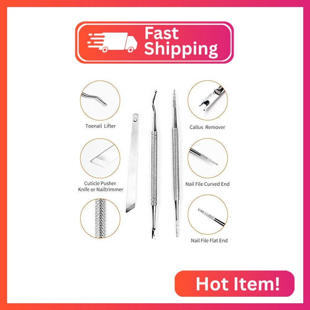Manicure Tools Pedicure Tools-Multi-Function Double End Nail Lifter, Ingrown Toe