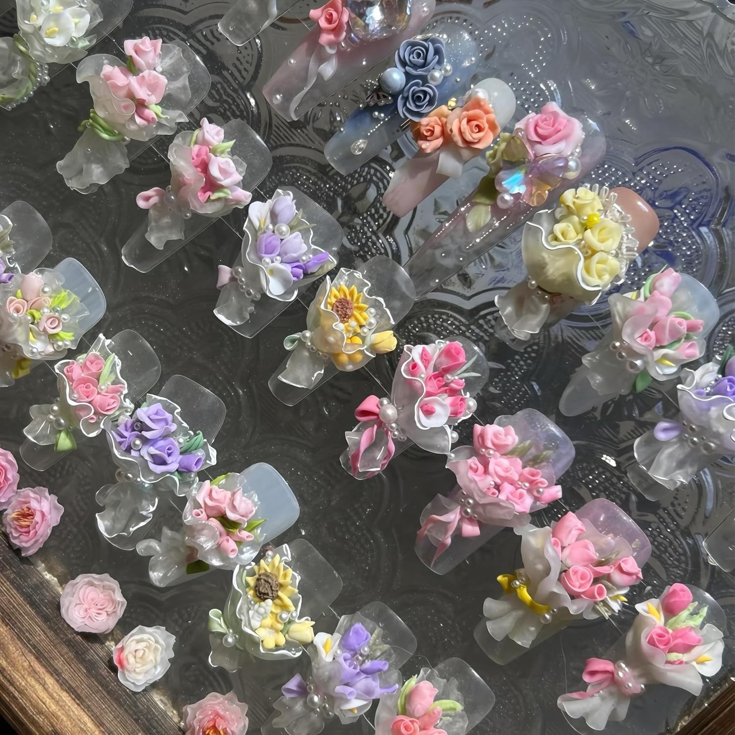 Versatile 3D Floral Silicone Molds for Nail Art & Crafting – Create with Ease