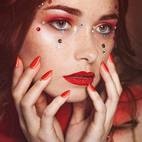 Maitys Almond Press on Nails 36 Colors 864 Pcs Press on Nails, Glossy Full