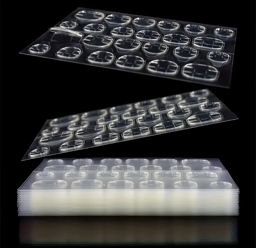 1 Sheet Stick On Nail Jelly Glue Adhesive Double Sided Tab Stickers