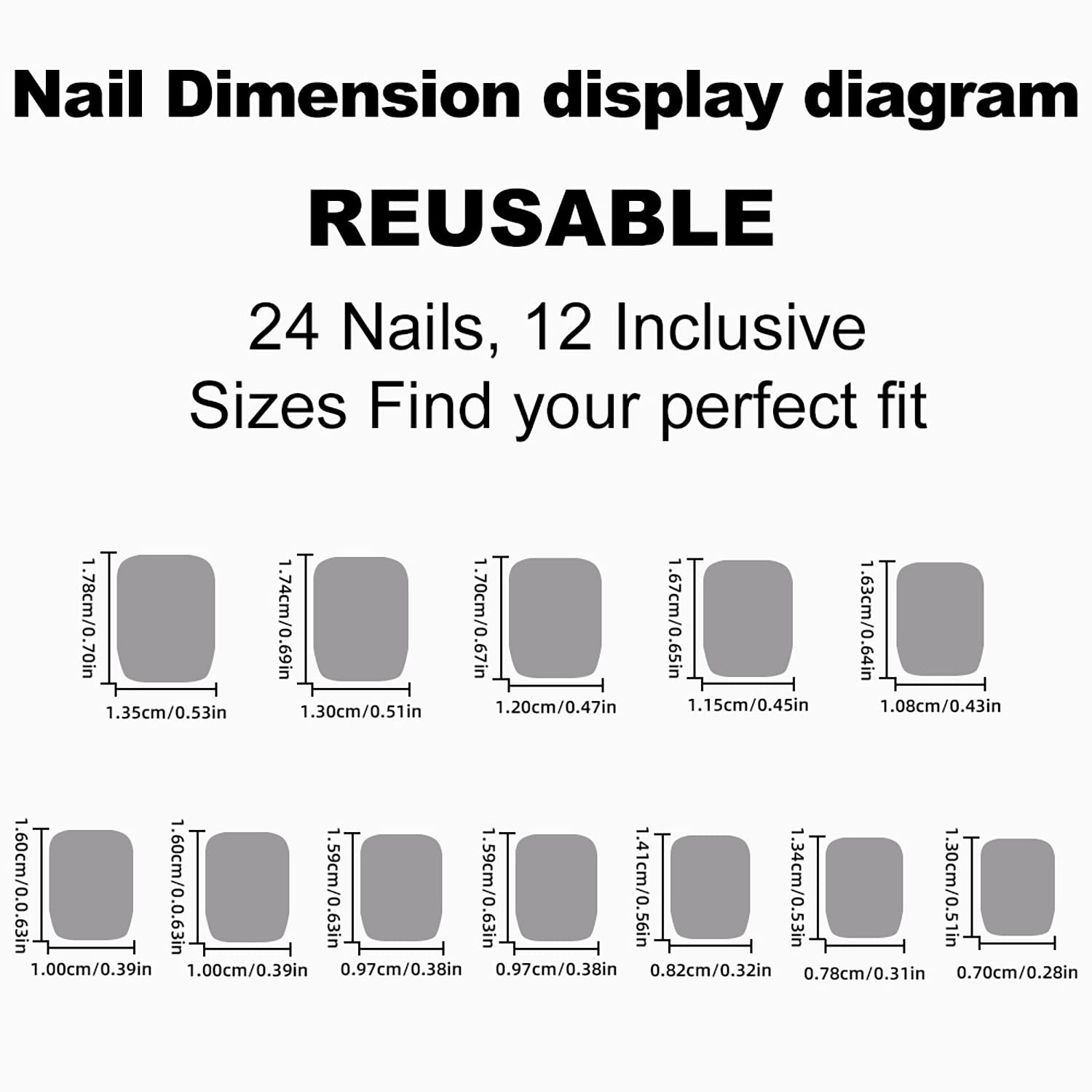 Christmas Fake Nails Short Square French Tip Winter Press on Nails Red White …