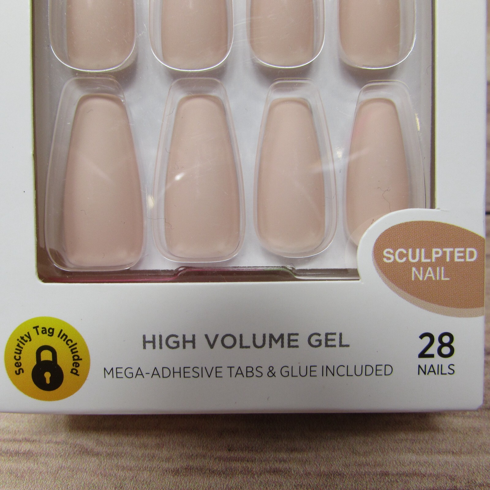 Kiss Gel Nail Kit Fantasy Collection High Volume Long Sculpt 28 Nails Glue Nude