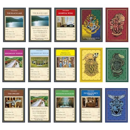 Hasbro Gaming Monopoly Harry Potter 29.2 x x 0.1 cm, Blue and Yellow