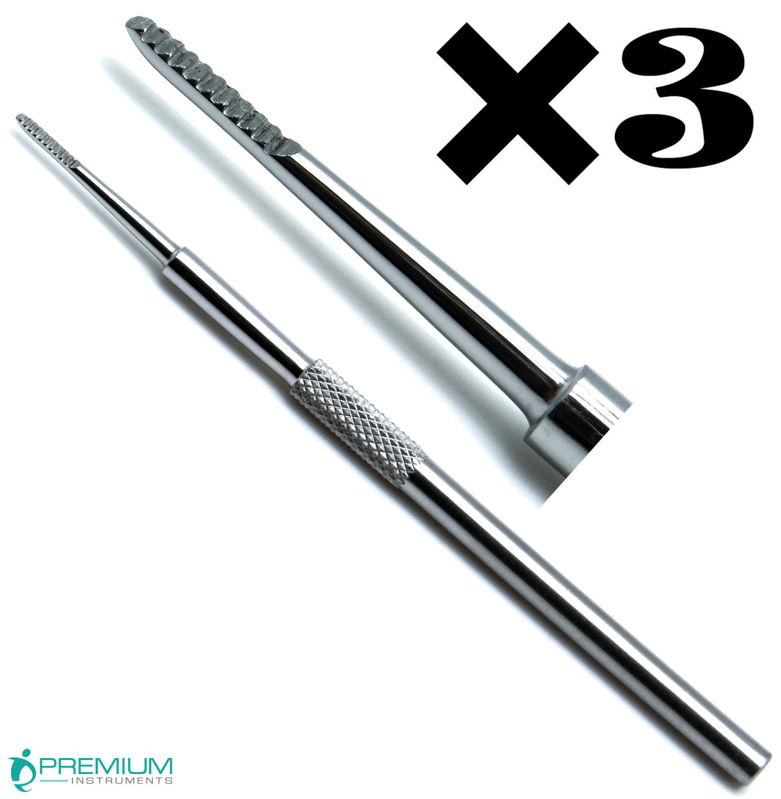 3 Pcs Nail Files Cuticle Remover Manicure Pedicure Beauty Premium Instruments