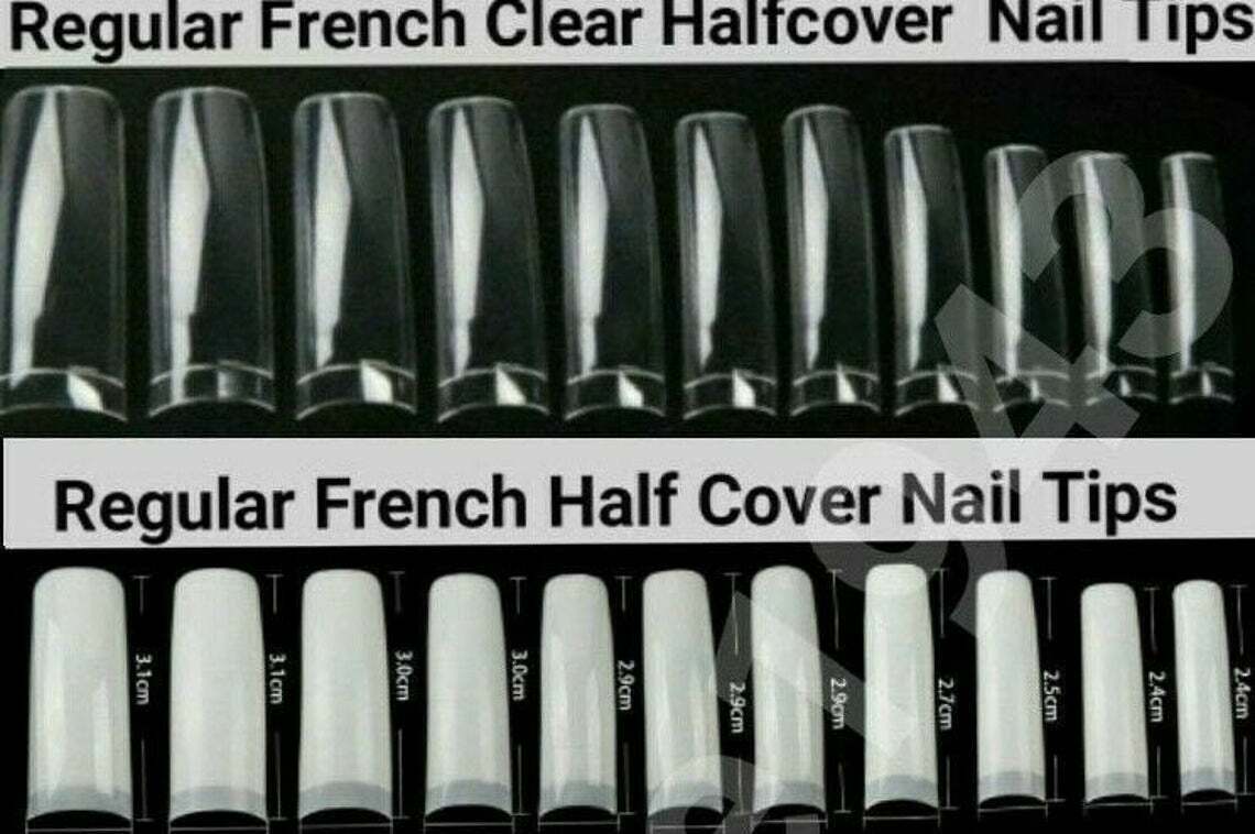 100/500Pcs French Tapered Coffin Artificial False Nail Tips Fake Nails – Jargod