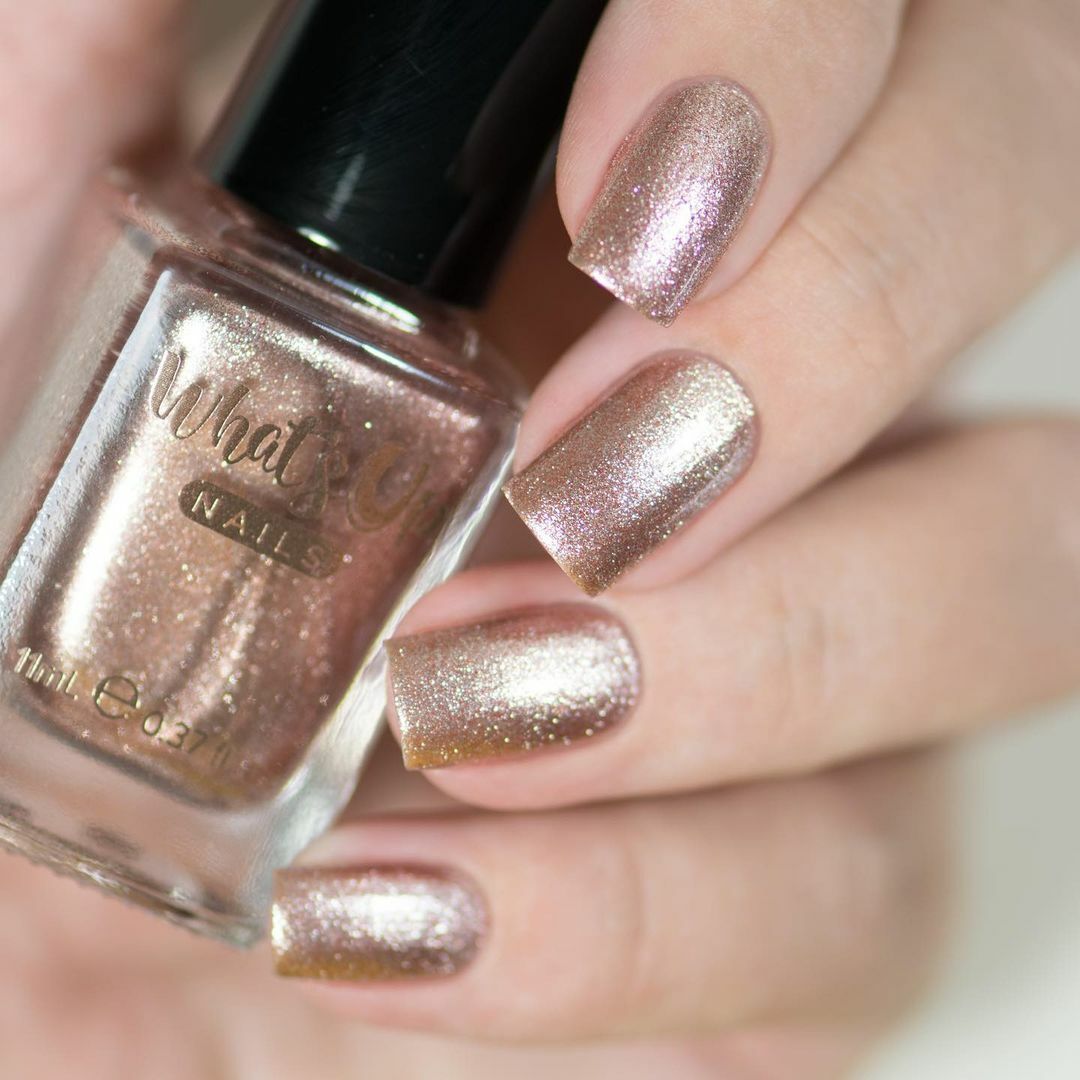 Chrome Colored Glasses Regular Polish (Rose Gold Chrome), Polish for Nail Art