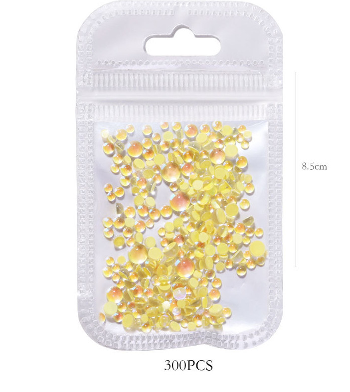 300Pcs Mermaid Symphony Beads Nail Art Case Décor Charms Rhinestone Flatback DIY