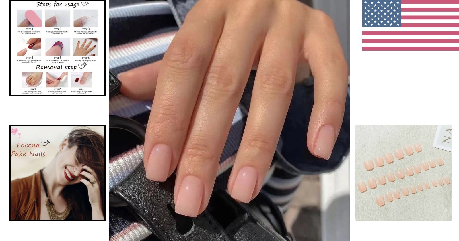 Versatile 24 Count Glossy Nude Acrylic Nails – Perfect for Parties and Gifting