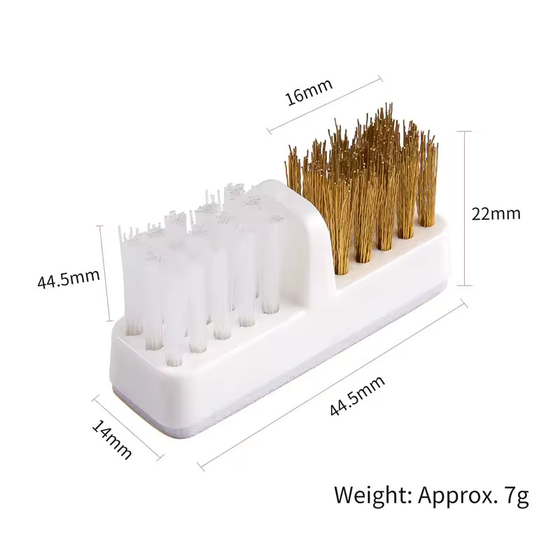 1/5X Copper Nail Drill Bit Cleaning Brush – Multi-Use for Salon & Home Nail Art