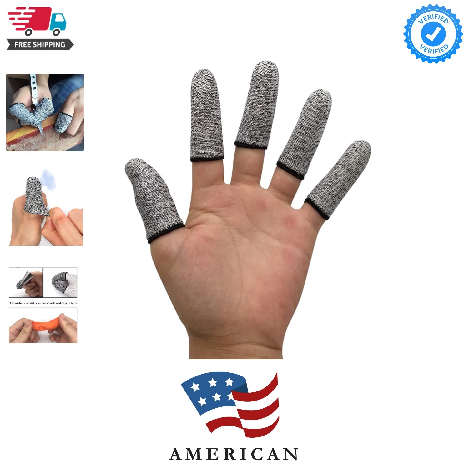 12 PCS Finger Cots Cut Resistant Protector, Finger Covers for Cuts, Gloves Li…
