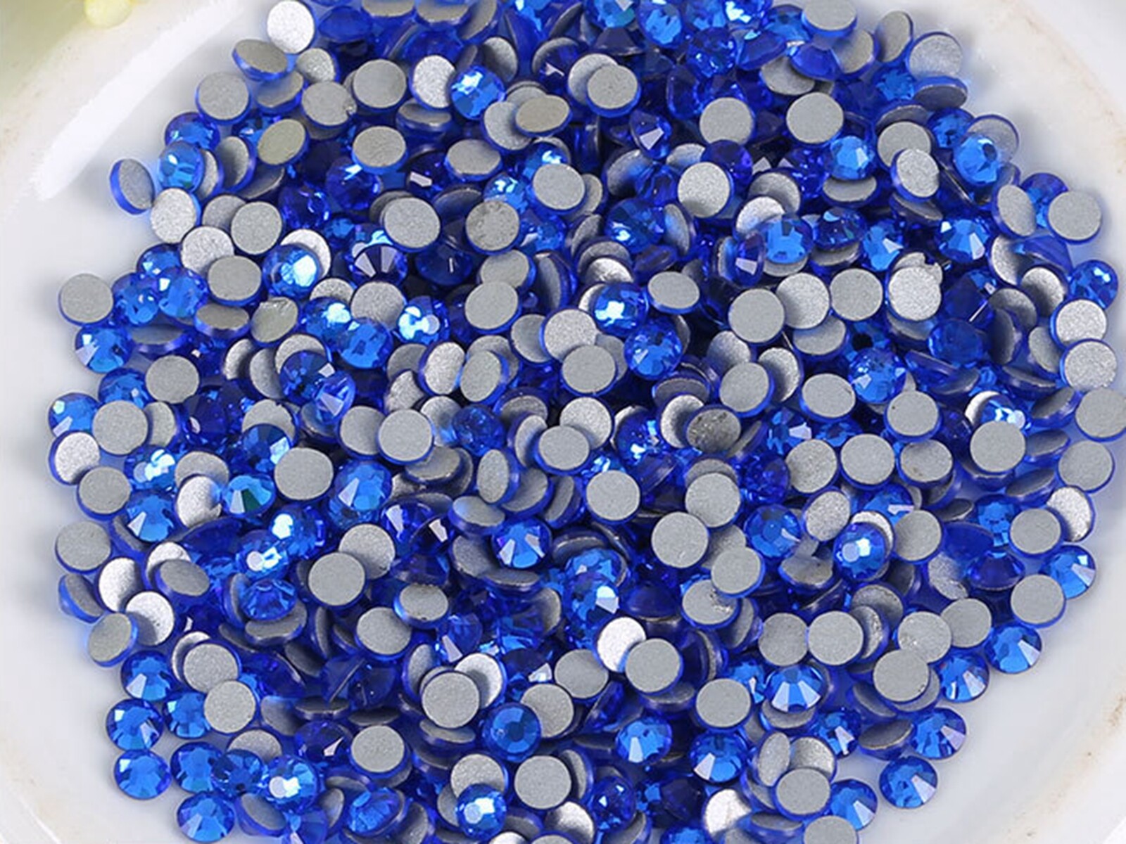 1440 Pcs Flatback Crystal Glass Rhinestone Gems SS20 Nail Art Tips