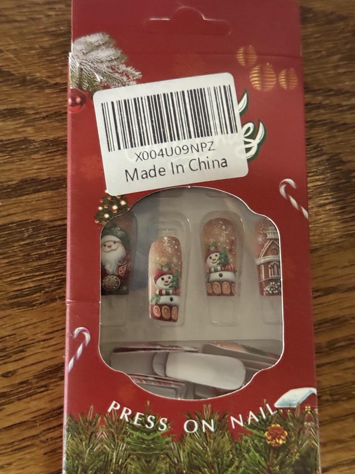 9 Pc Press On Nail Bundle Christmas Winter Nail Stickers DIY Nail Art New