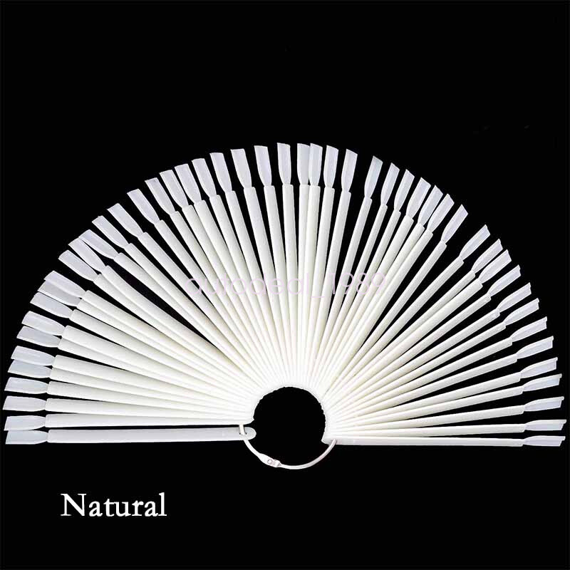 2set/100pcs Nail Swatches Sticks Manicure DIY Supplies for Nail Art Display