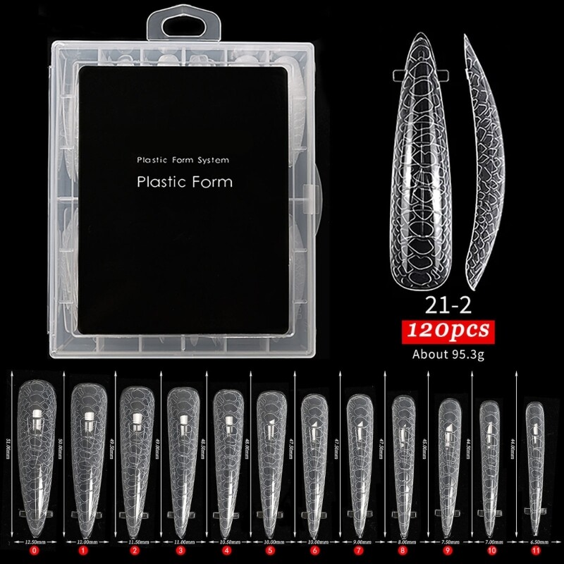 Easy to Use Nail Forms for Creating Stunning Almond Nail Extension at Home