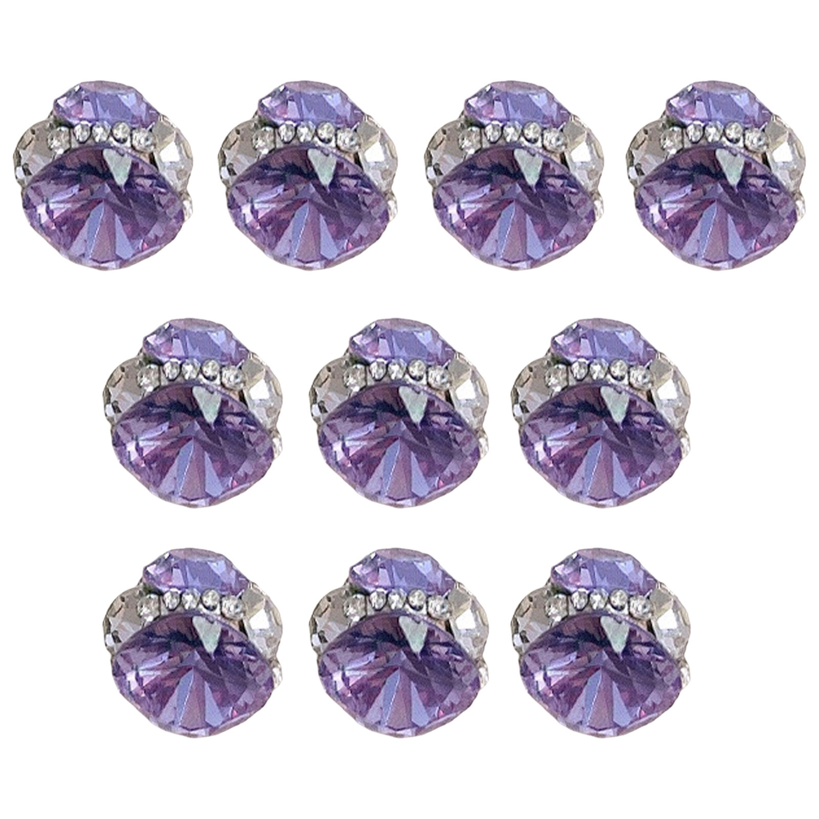 10Pcs Nail Art Rhinestones Manicure Nail Decorations Dazzling Rhinestones