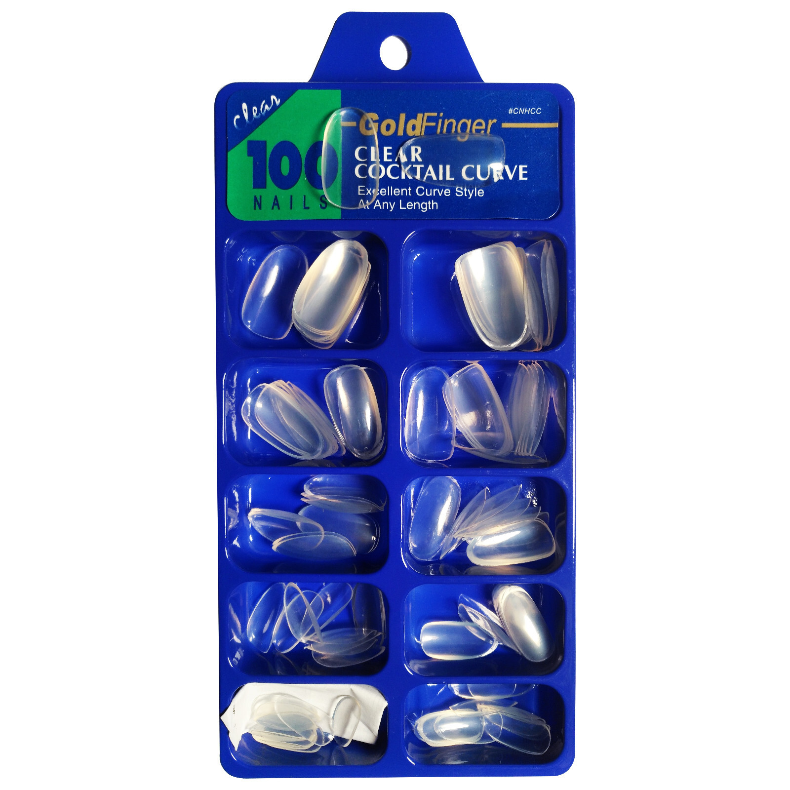 [DDP] Oval Acrylic Artificial False Nail Tips 100x Rounded Full Cover Fake Nail