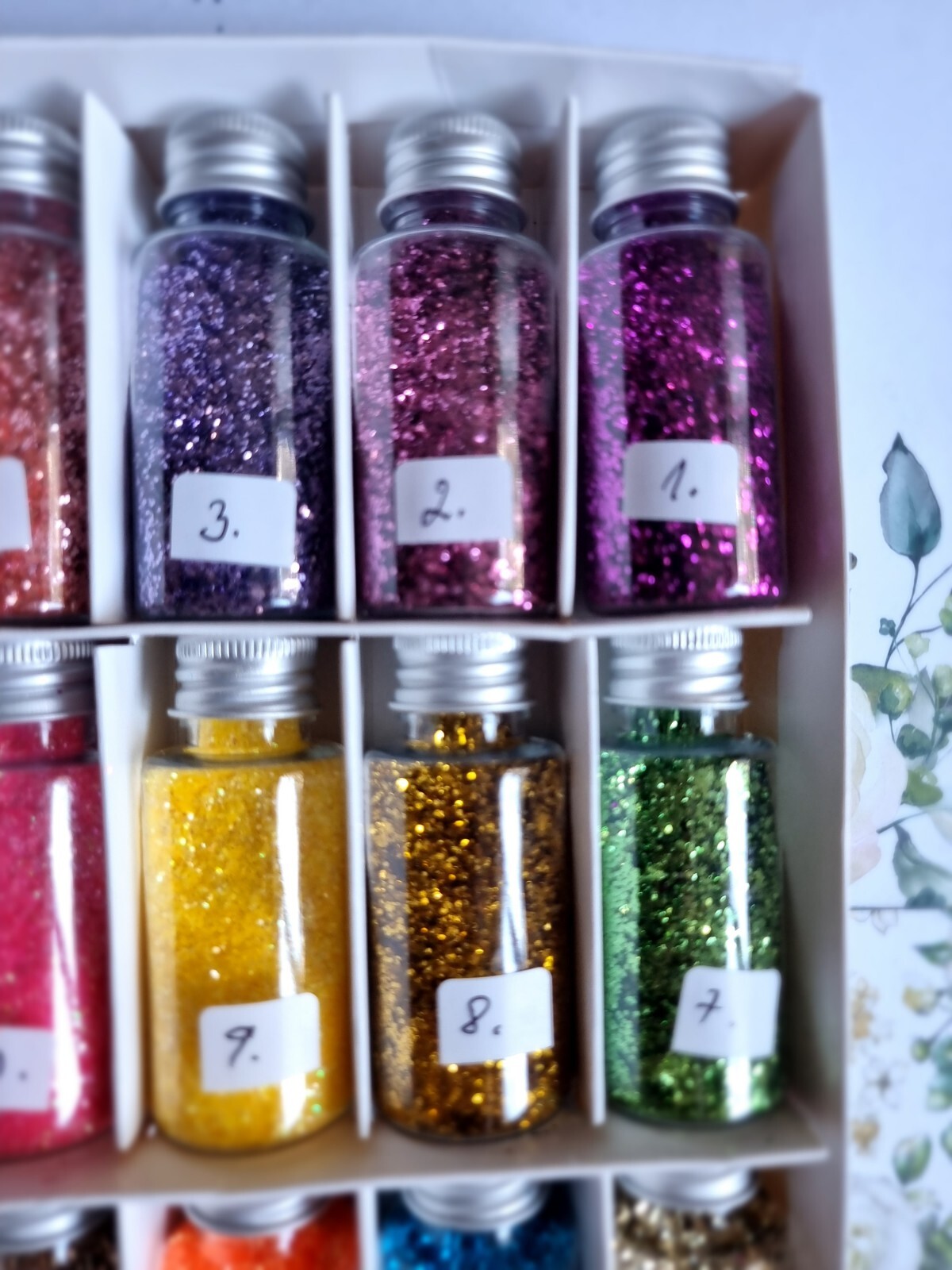 2 packs of gliter for nail art and crafts. Choose 1 get other random colour free