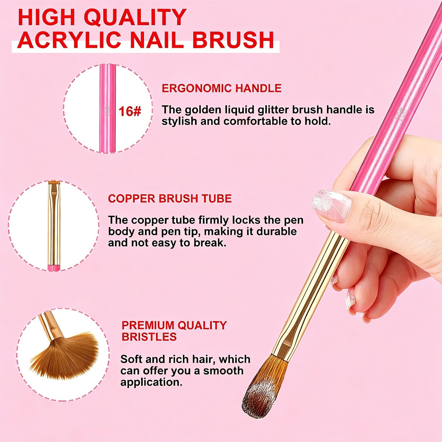 Nail Art Brushes Set,10pcs Nail Art Tool Set Nail Art Design Pen Painting Too…
