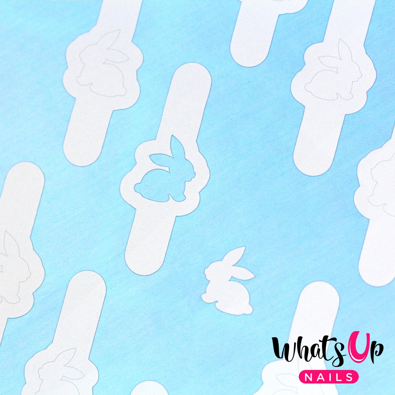 Bunny Stencils for Nails, Easter Nail Stickers, Nail Art, Nail Vinyls