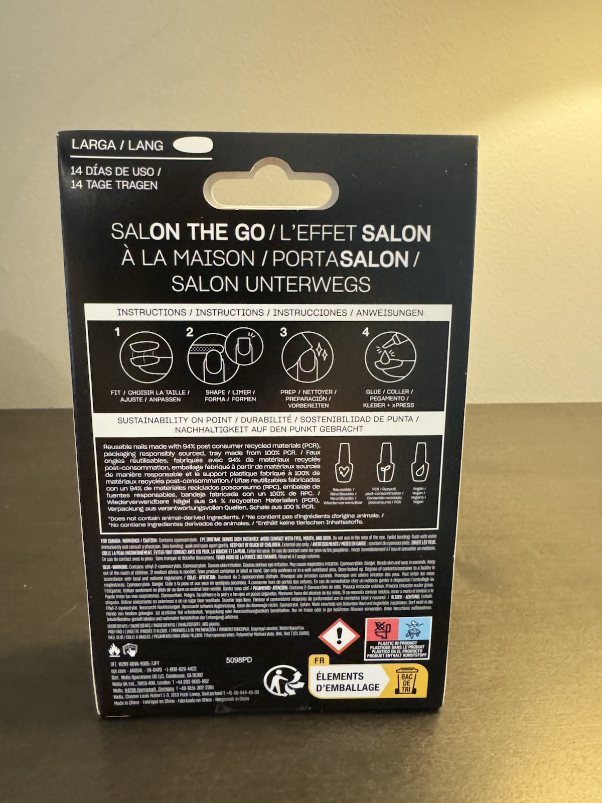OPI xPRESS/ON Gel Like Press On Nails Trailglazer 30 Nails NIB