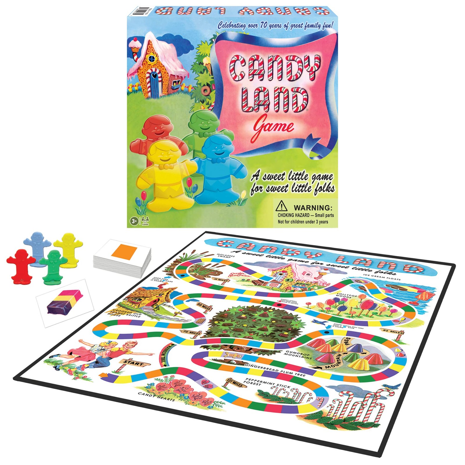 Winning Moves Games Candy Land 65th 10.5 x x 1.5 inches, Multicolor