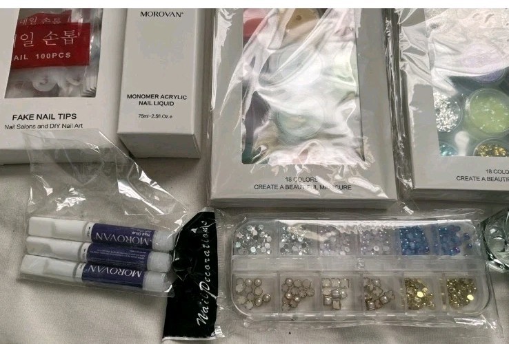 Morovan Professional Nail Acrylic Nail Kit New-Sealed (A-19)