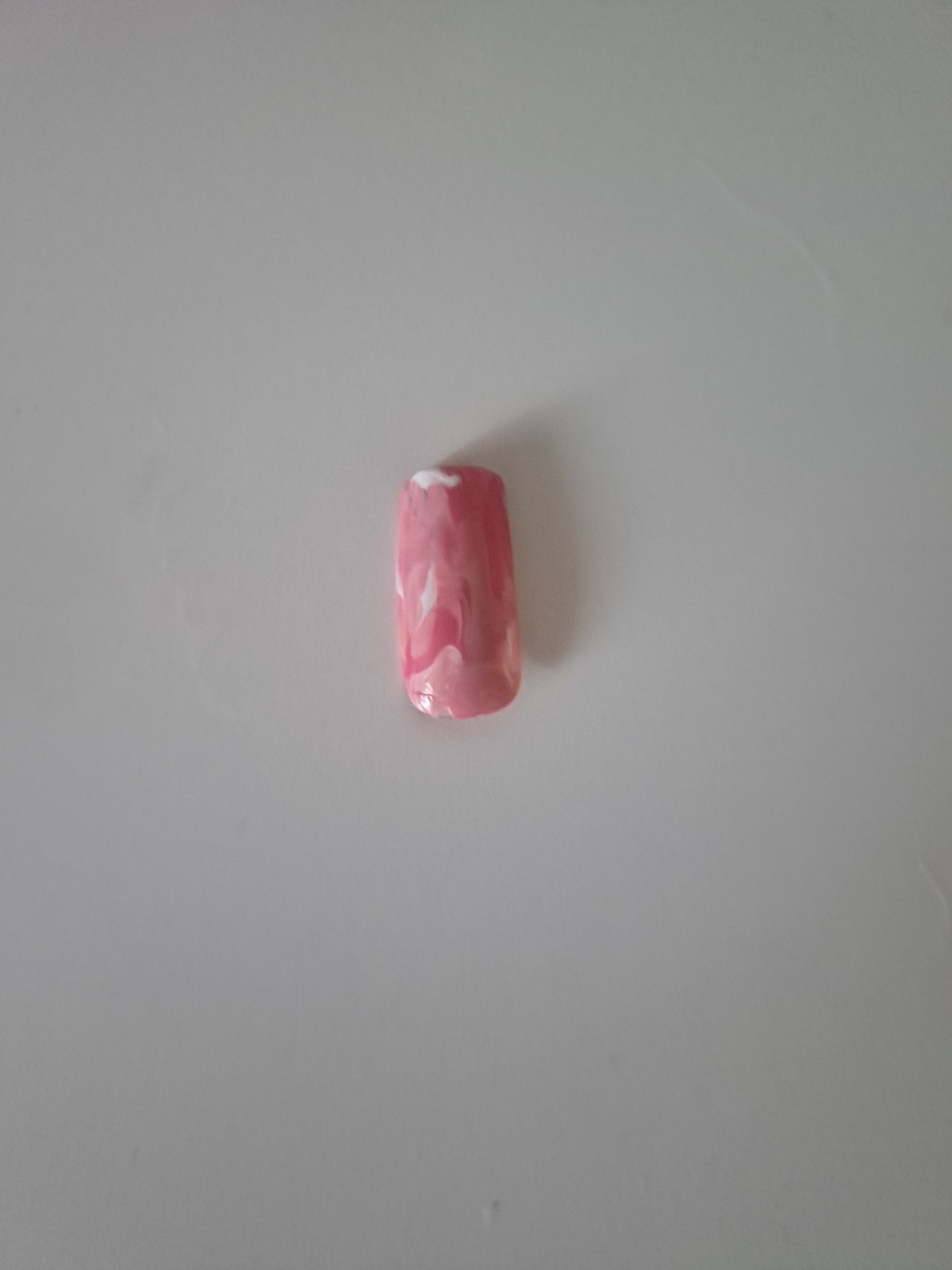 Pink Abstract Tie – Dye Press – On Gel Nails