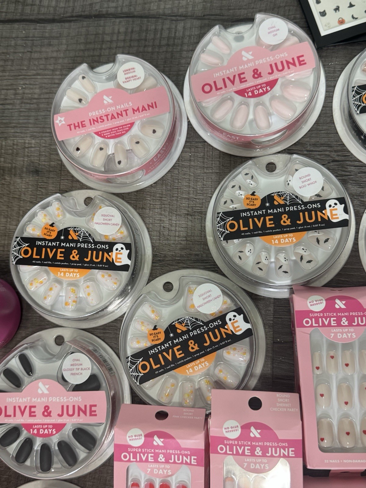 Olive & June Large 49 Piece Lot Press On Nails and Nail Care New $350+ Value