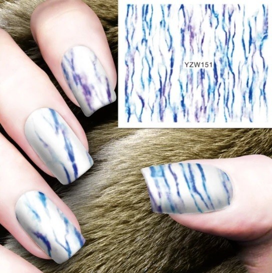 Flower, Floral Nail Art Water Decals DIY Nail (Group 1)