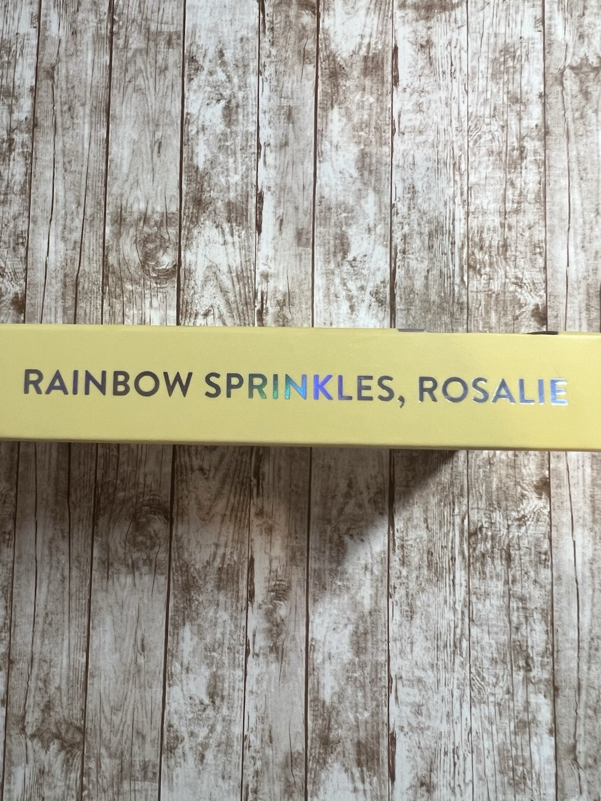 Red Aspen Short Square Multicolor Shiny Glitter Rainbow Sprinkles, Rosalie 🍭